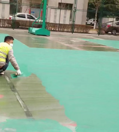 五指山球场地面翻新